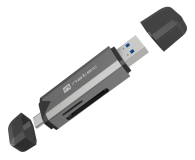 Natec CZYTNIK KART SCARAB 3 USB-A + USB-C SD/MICRO SD USB 3.2 GEN - 1470232 - zdjęcie 2